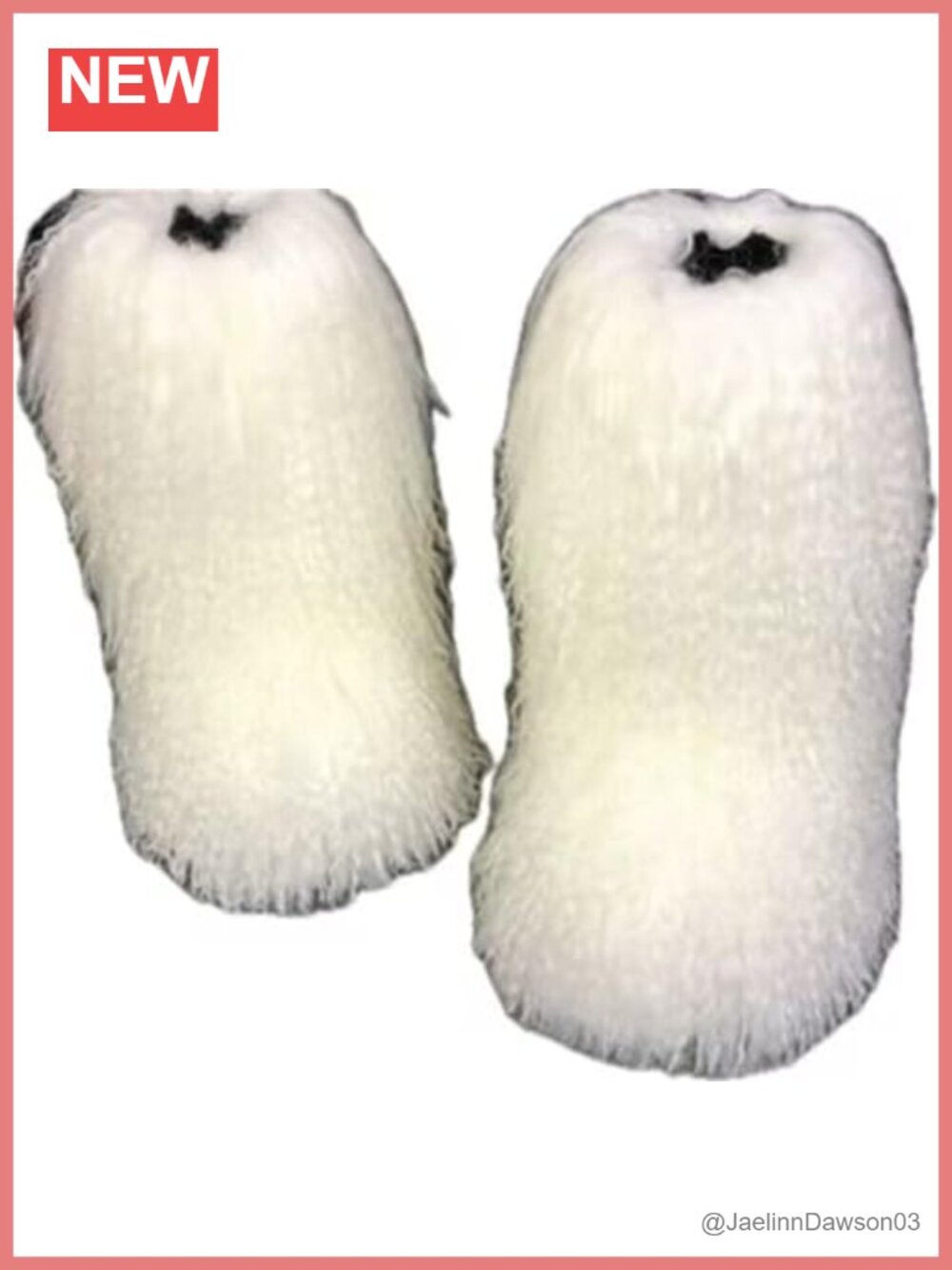 Real Mongolian Sheep Fur Snow Boots Cow Leather Mid-High Winter Footwear